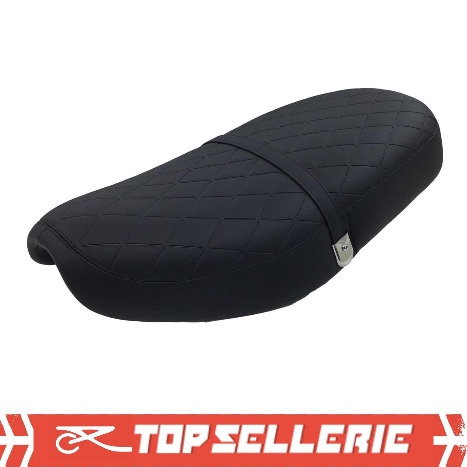 Housse de selle Design Triumph Legend TT noire en simili cuir premium HSD8347