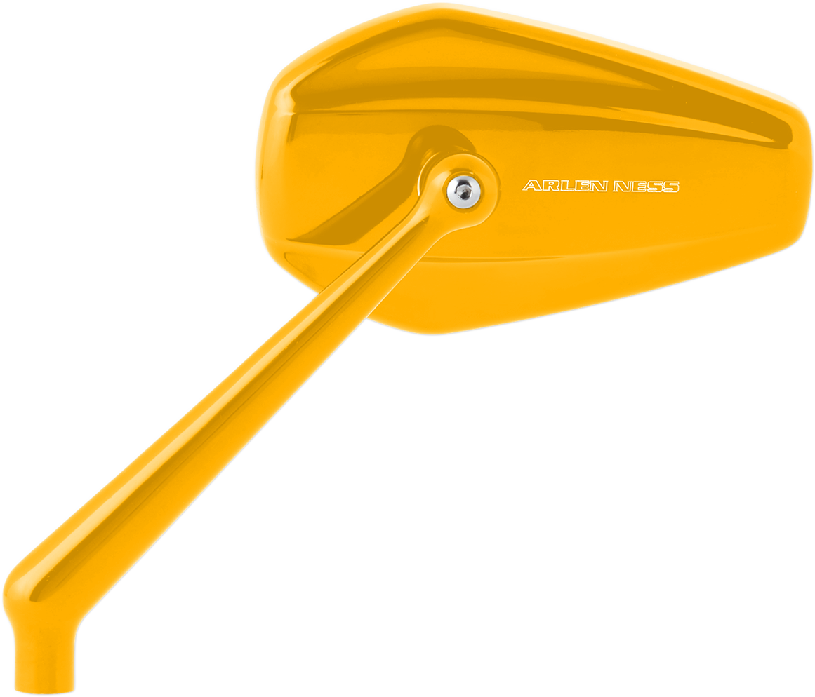 Arlen Ness Mini Stocker Mirror Gold Left Side Harley Davidson