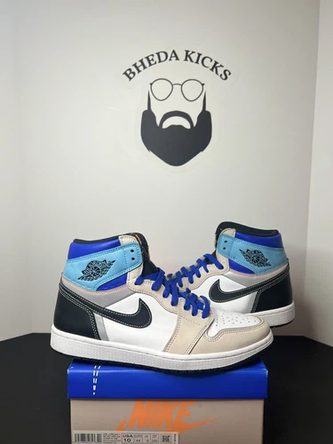 Nike Air Jordan 1 High Prototype DC6515-100 OG Retro weiß gebraucht Herrengröße 10