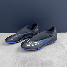 Image of Nike Phantom Club Dri-Fit Firm Ground Football Boots Black Blue Size UK 8 New! 