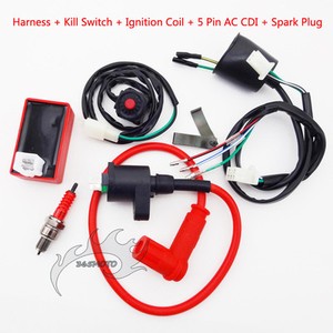 Kill Switch Cableado Telar Arnes Bobina De Encendido Cdi De Bujias Para Pit Dirt Bike Ebay