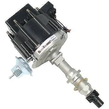 Pertronix D1200 Distributor Flame-Thrower Magnetic Pickup Vacuum Advance Blk Cap