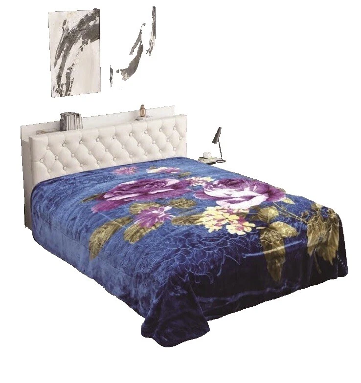 King Multicolor Floral Blankets & Throws