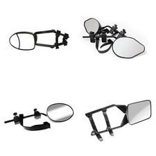 Towing Mirrors For Car Caravan Motorhome Convex and Flat Glass Single or Pair