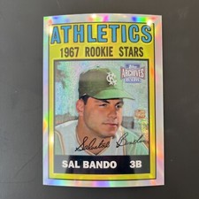 2001 Topps Archives Reserve Baseball Refractor 1967 Topps Sal Bando #65