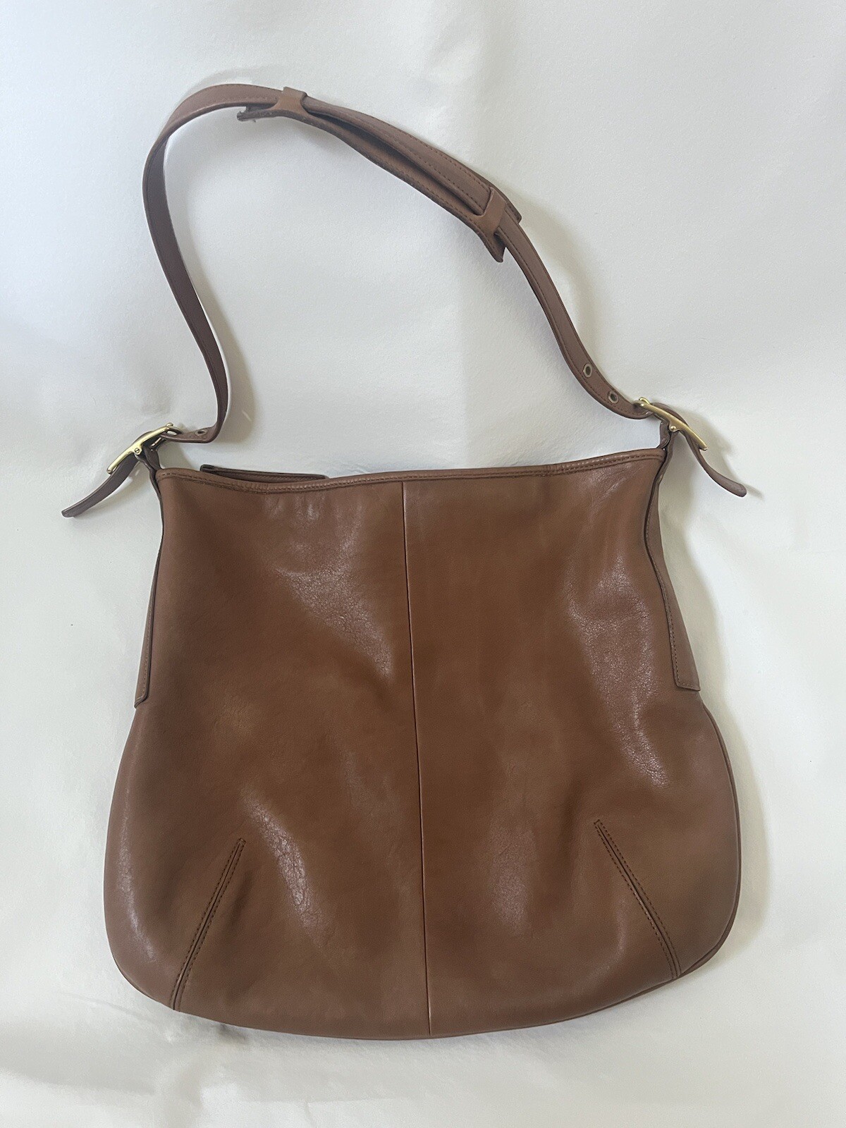 Vintage Coach Brown Leather Saddle Boho Bag 9210 HTF … Gem