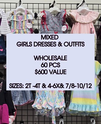 Wholesale Bulk Clothing Lot Kids Girls Dress ALL Brand New Mixed