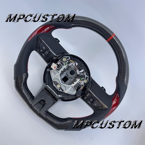 Fit For Chevrolet Camaro SS ZL1 2010 2011 Black Carbon Fiber Steering Wheel - Bild 5 von 6