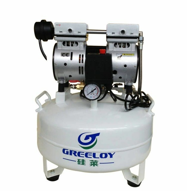 圖片 11 - 24L 600W Dental Medical 8Bar Oilless Silent Quiet Air Compressor Oil Free GA-61A