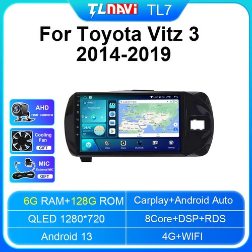 Android Wireless Carplay For Toyota Vitz 3 XP130 2014-2019 RHD Car Stereo Player - Picture 37 of 48