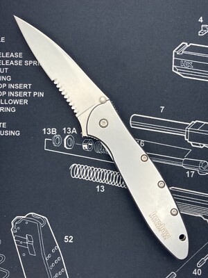 [0667] Kershaw Leek 1660ST Taschenmesser Framelock Serratet