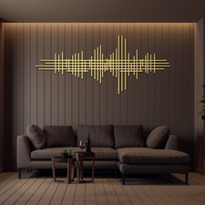 Modern Luxury Style Metal Wall Sculpture, Abstract Metal Wall Art, Bedroom Decor