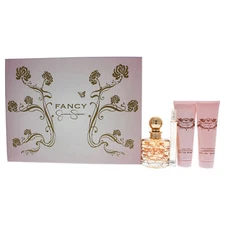 Fancy by Jessica Simpson for Women - 4 Pc Gift Set 3.4oz EDP Spray& More