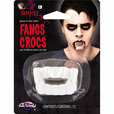 Glow-in-the-Dark Vampire Fangs Costume Accessory - Morris Costumes