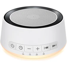 Sound Machine White Noise Machine with 30 Soothing Sounds 12 Colors Night Lig...