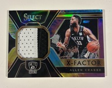 2018-19 Panini Select X-Factor Memorabilia Tie-Dye Prizm /25 Allen Crabbe