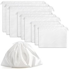9 Pack Dust Cover Storage Bags, Purse Dust Bags with Drawstring, Large Silk