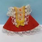 Vintage Mattel Liddle Kiddles ORANGE MERINGUE DRESS for Skediddle Kiddles