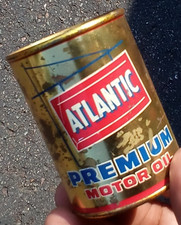 Vintage ATLANTIC PREMIUM  Premium Motor Oil Coin Bank Advertising