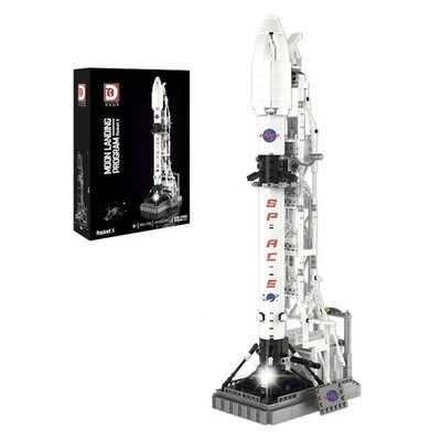 Mondlandung Weltraum Rakete Bauset 869 + Teile Stadt Modellbausteine Geschenk