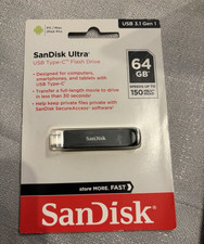 SanDisk Ultra 64GB USB Type-C Flash Drive USB 3.1 Gen 1 150MB/s SDCZ460