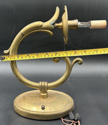VINTAGE BRASS ELECTRICAL ITALIAN SCONCE. UNTESTED. - Picture 9 of 9