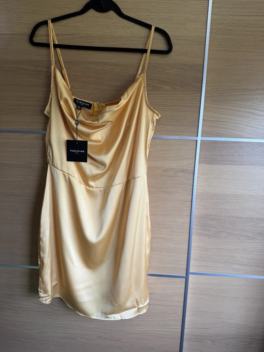 Yellow Cowl Neck Sleeveless Dresses for Women for sale | eBay UK