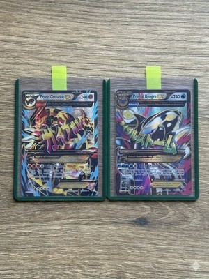 Proto-Groudon EX 151/160 & Primal Kyogre EX 149/160 Pokemon Full Art English/DE