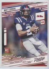 2022 Panini Chronicles Draft Picks Prestige Red 102/149 Matt Corral #9 0oa7