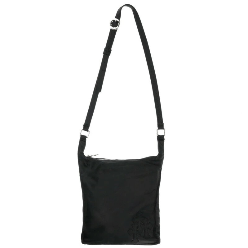 Chrome Hearts F-SLINGER Cross Patch Flap Button Leather Shoulder Bag r51_0211 thumbnail 2