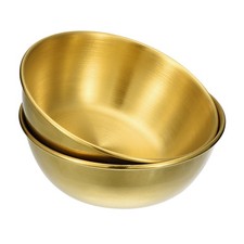 2 Pack Dipping Bowls Stainless Steel  Dishes for  Seasoning, Gold