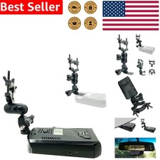 Uniden Radar Detector Rearview Mirror Stem Mount Holder Black ABS