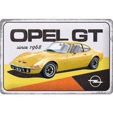 Blechschild Opel GT since 1968