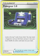 Pokegear 3.0 174/202 Uncommon Sword & Shield Pokemon Lightly Played