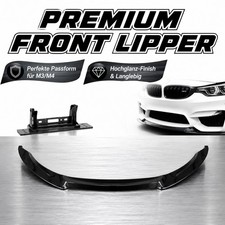 Zweiteiliger CS Frontspoiler Schwarz gl�nzend F�r BMW M3 F80 M4 F82 F83 14-20