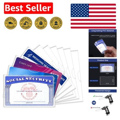 Durable PVC Card Protector Sleeves - Safeguard Your Important Cards Effortlessly