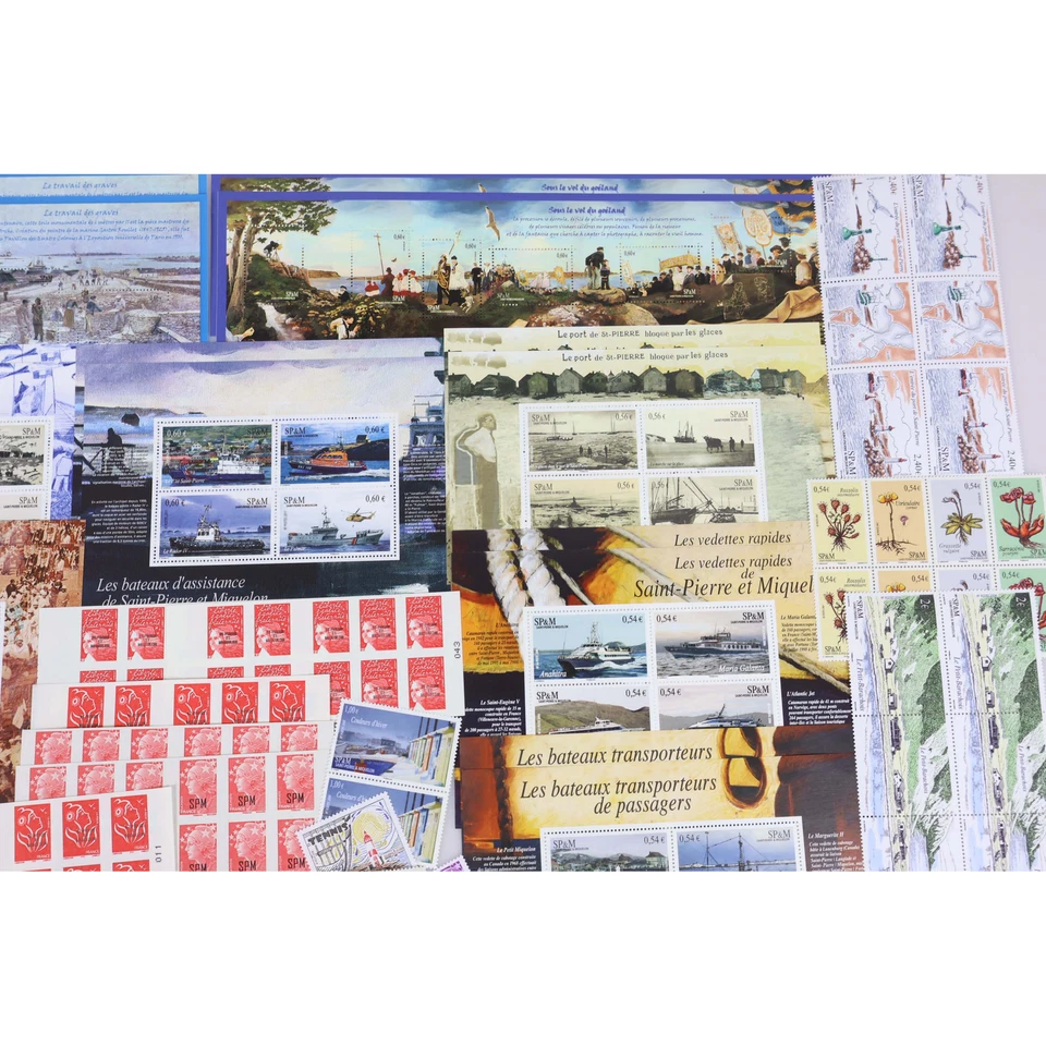 LOT DE SAINT PIERRE ET MIQUELON DE TIMBRES NEUFS DE 2003 A 2014 FACIALE ELEVEE - Photo 3/4