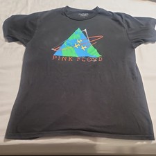 Pink Floyd 1987 World Tour Shirt Size L Modern Reprint Black Double Sided