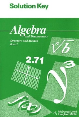 Solution Key for Algebra and Trigonometry: Structure and Method: