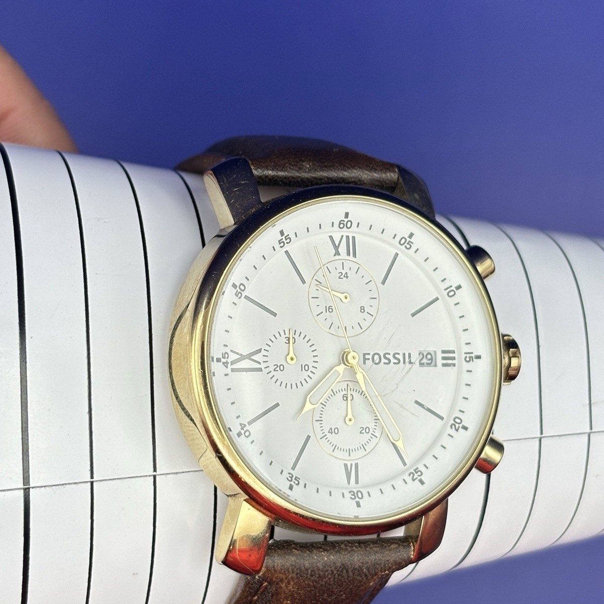 Fossil Rhett White Men display picture 2
