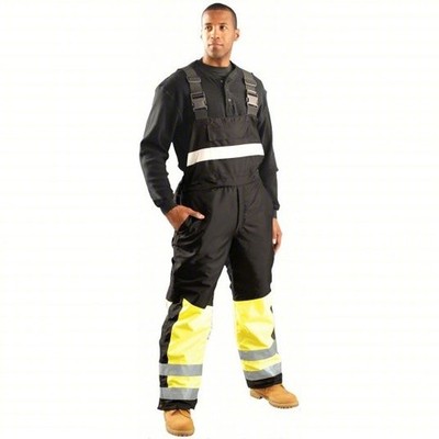 OccuNomix 2XL Hi-Vis Insulated Cold-Weather Work Bib Pant ANSI/ISEA 107 Class E