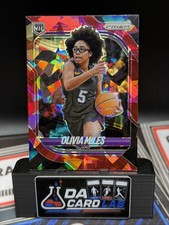 Olivia Miles 2025-26 Panini Prizm Red Cracked Ice #123 Minnesota Lynx ROY!
