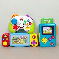 Lot of 3 Fisher-Price Game Controller and Electronic Educational Toddler Toys