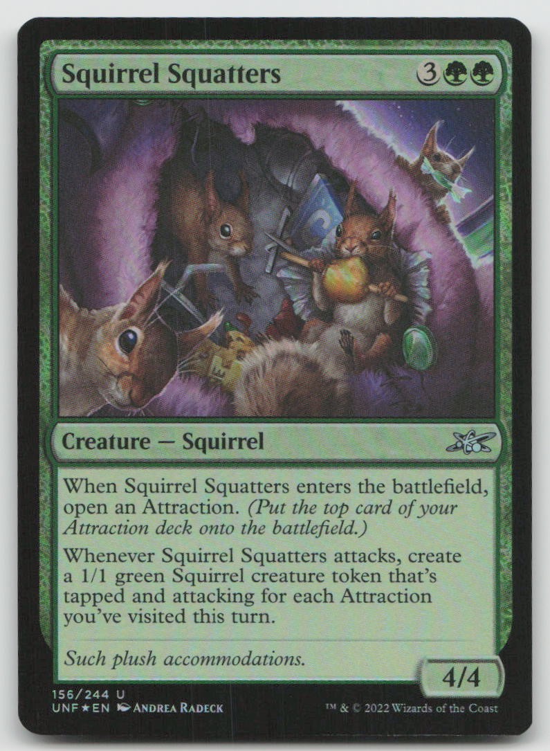 Squirrel Squatters 156 Uncommon Unfinity MTG Foil NM