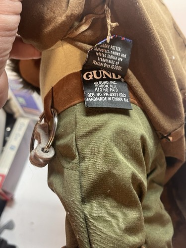 GUND Harry Potter HAGRID 16 pulgadas Bufanda Llavero Muñeca de Peluche 2000 Excelente Estado - Imagen 6 de 6