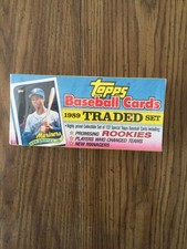 1989 Topps Baseball Factory Sealed Traded Set 132 Cards