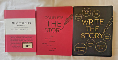 Creative Writer's Notebook + 2 Story books, Lot of 3 books, Clean Like New