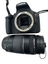 Canon EOS Rebel T7 DLSR Camera W/ lens EF 75-300mm READ 