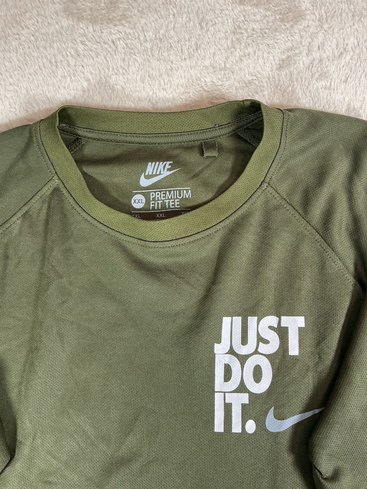 Nike Premium Long Sleeve Shirt Top Mens Green Xxl 2 X Extra Large image 2