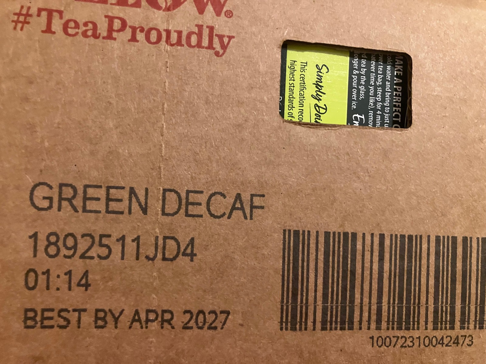 Classic 120 Tea Bags 20 Bags X 6 Packs